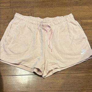Nike Women's Soft Pink Athletic Shorts